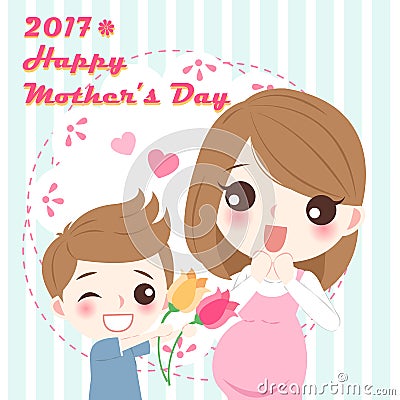 Happy mother day Vector Illustration