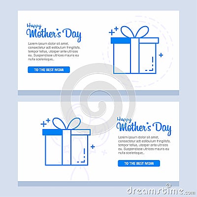 happy mother day, holiday background. can be use for sale advert Vector Illustration