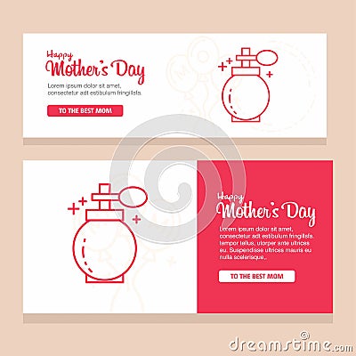 happy mother day, holiday background. can be use for sale advert Vector Illustration