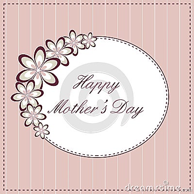 Happy mother's day card Vector Illustration