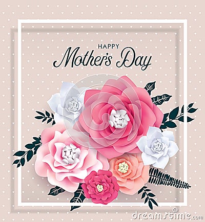 Happy Mother`s Day Vector Illustration