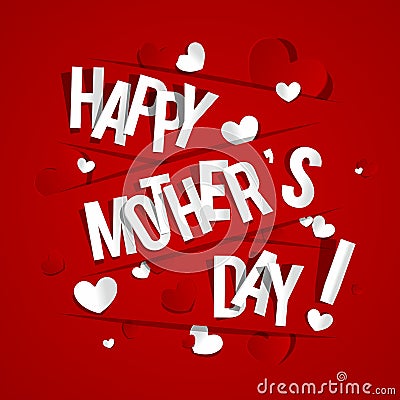 Happy Mothers Day Vector Illustration