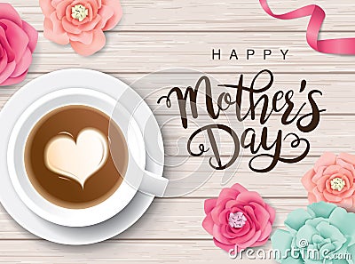 Happy Mother`s Day Vector Illustration