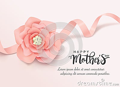 Happy Mother`s Day Vector Illustration