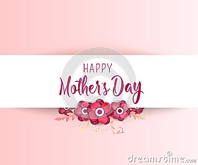 Happy Mother`s Day. Vector Illustration