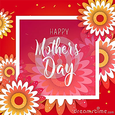 Happy Mother`s Day. Vector Illustration