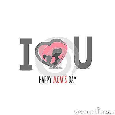 Happy mother`s day layout design Stock Photo