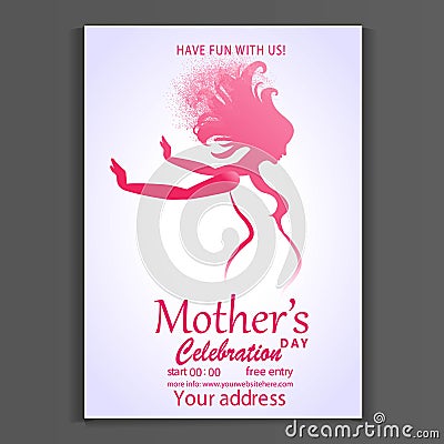 Happy mother`s day layout design Vector Illustration