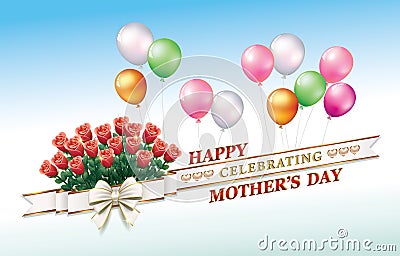 Happy Mother`s Day Vector Illustration