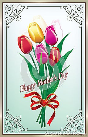 Happy Mother`s Day Vector Illustration