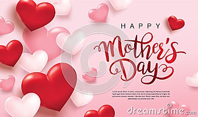 Happy Mother`s Day greeting design Vector Illustration