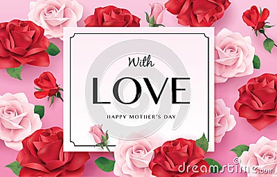 Happy Mother`s Day greeting design Vector Illustration