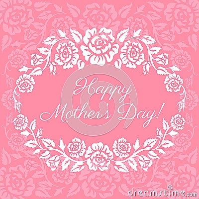 Happy Mothers Day Vector Illustration