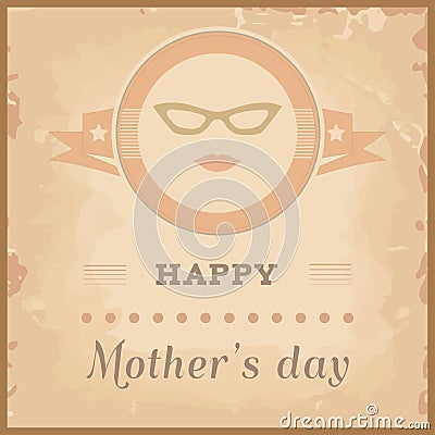 Happy mothers day card Vector Illustration