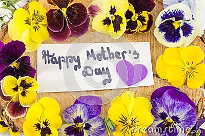 Happy mothers day card Stock Photo