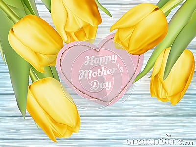 Happy Mothers Day. EPS 10 Vector Illustration