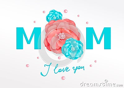 Happy Mothers Day Vector Illustration