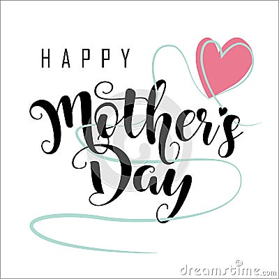 Happy Mothers day Vector Illustration