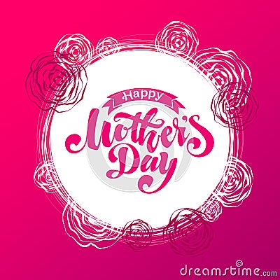 Happy Mothers Day Vector Illustration