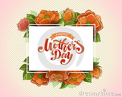 Happy Mothers Day Vector Illustration