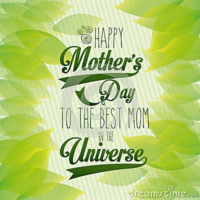 Happy mothers day Vector Illustration