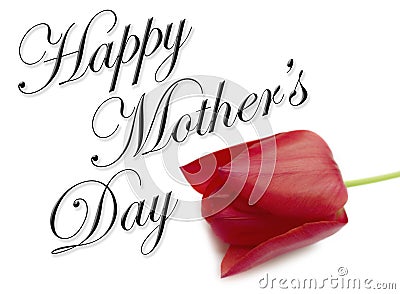 Happy Mothers Day Type Stock Photo