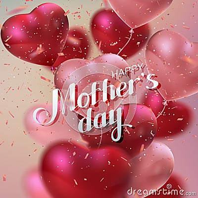 Happy Mothers Day. Vector Illustration