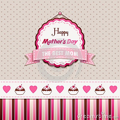 Happy Mothers Day Vector Illustration