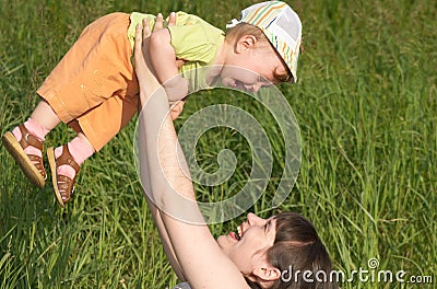 Happy mum Stock Photo