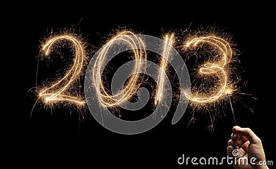 Happy New Year 2013 Stock Photo