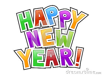 Happy new year Vector Illustration