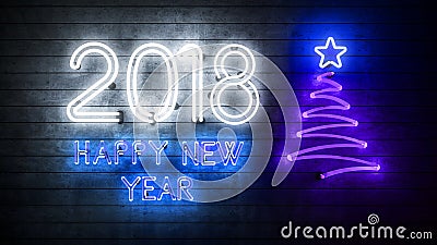 2018 Happy New Year 2018 Stock Photo