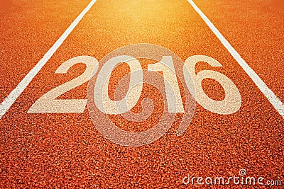 2016 Happy New Year Stock Photo