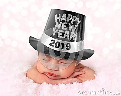 Happy New Year baby 2019 Stock Photo