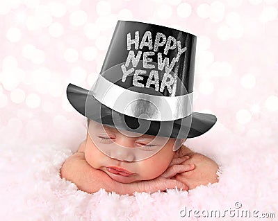 Happy New Year baby Stock Photo