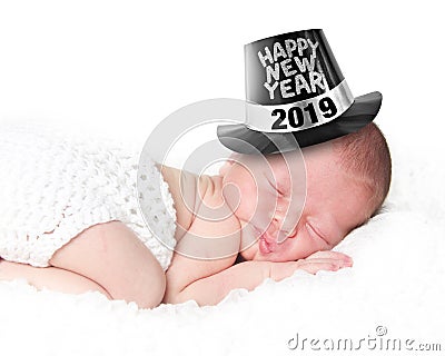 Happy New Year baby 2019 Stock Photo