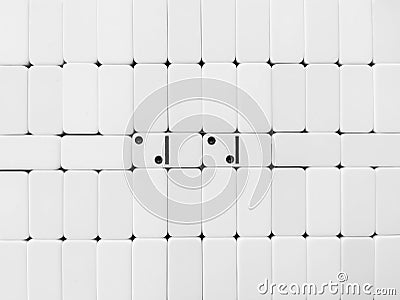 2020 Happy New Year background. Domino numbers. Stock Photo