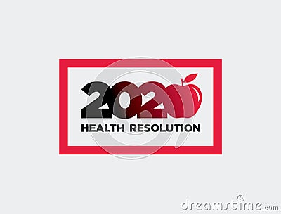 Happy New Year Banner - Fitness Resolution Vector Illustration