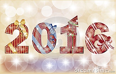 Happy New year 2016 banner, vector Vector Illustration