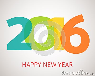Happy New Year 2016 banner. Vector illustration Vector Illustration