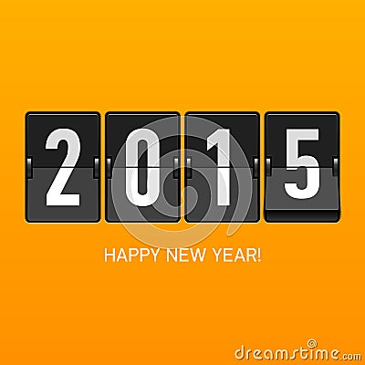 Happy new year 2015 card Vector Illustration