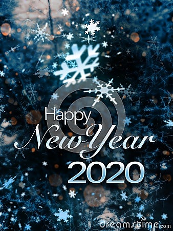 Happy New Year 2020 Stock Photo