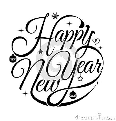 Happy New Year Card. Stock Vector - Image: 46587207