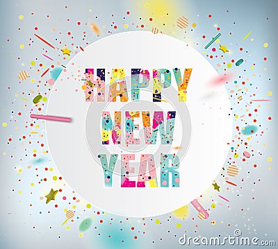 Happy New Year Vector Illustration