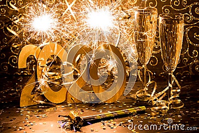 2020 Happy New Year Stock Photo