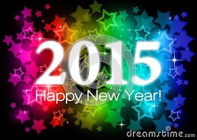 2015 Happy New Year Stock Photo