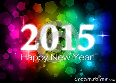 2015 Happy New Year Stock Photo