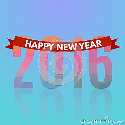 Happy new 2016 year Vector Illustration