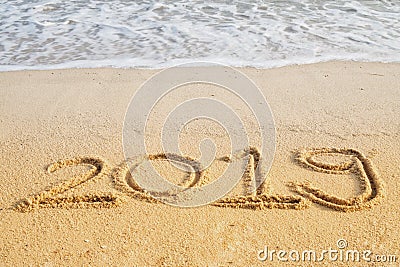 Happy New Year 2019 concept Stock Photo