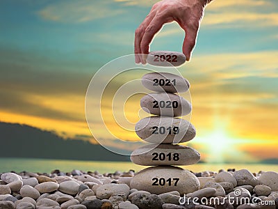 Happy new year 2022 concept Stock Photo